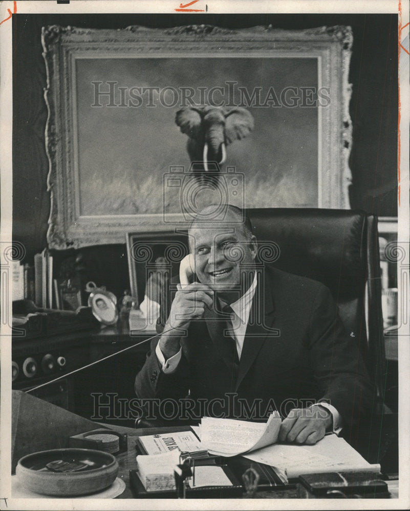 1970 Press Photo Millionaire John King, Financial Friend Of The Republican Party - Historic Images