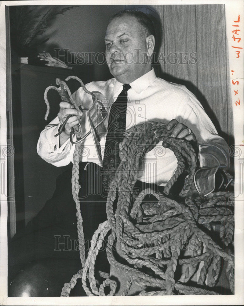 1968 Press Photo Warden Jack Johnson - Historic Images