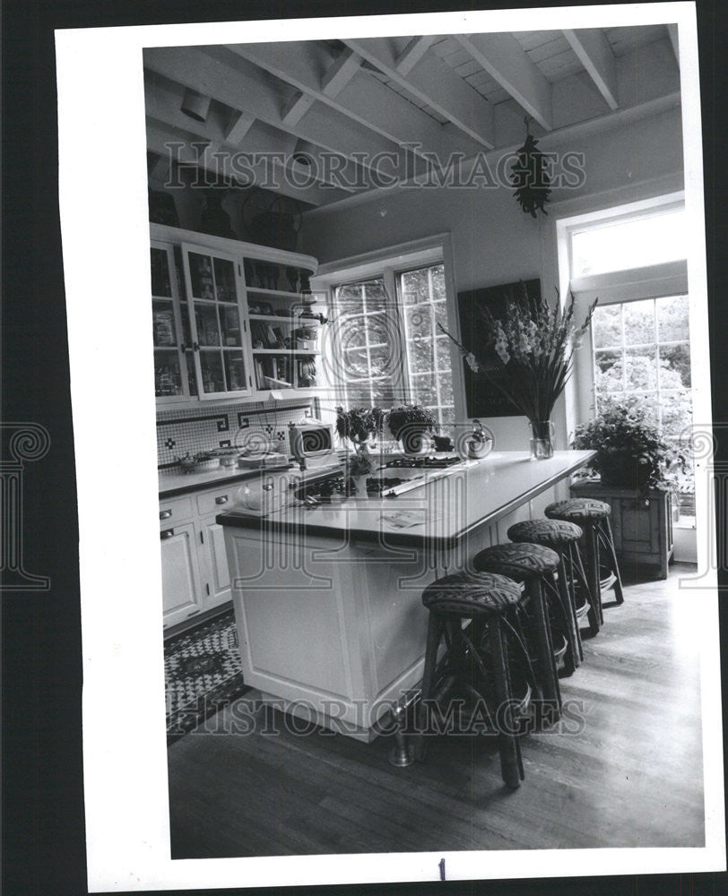 1988 Press Photo Interior of Kitchen of home of Ann and Ken Kessler - Historic Images