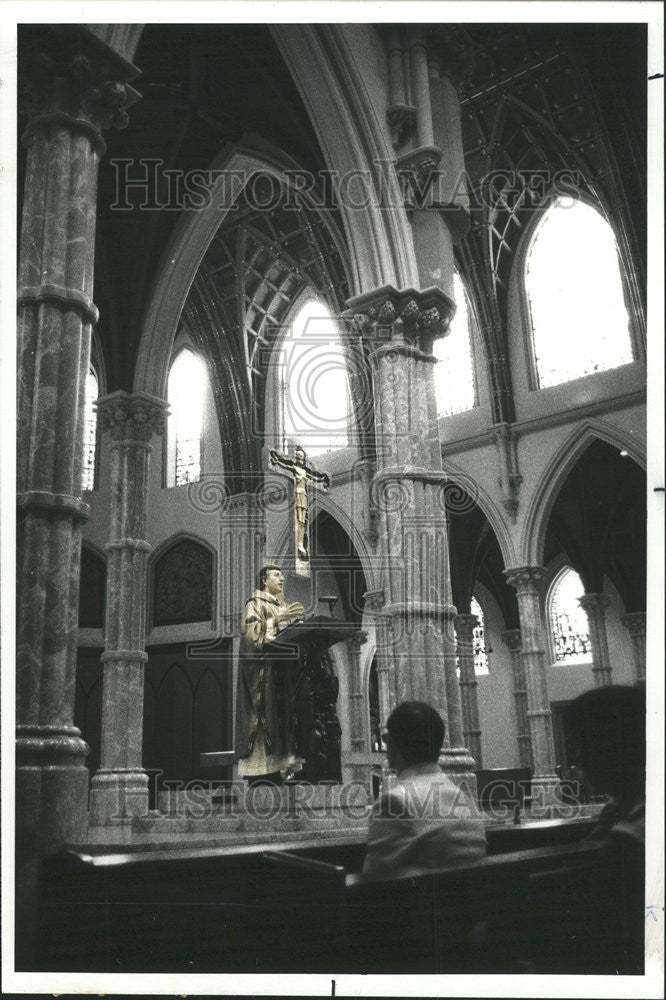 1978 Press Photo Rev. James Jakes Holy Name Cathedral - Historic Images