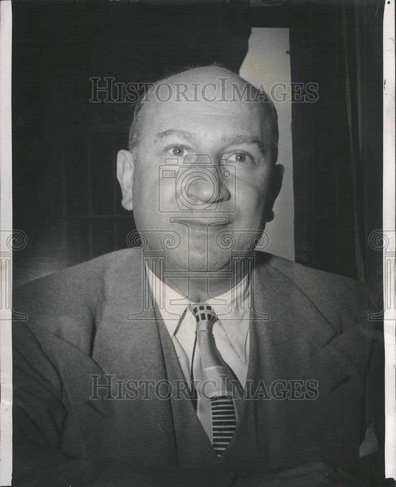 1950 Press Photo  Ernest L Klein Chicago Author Publicist - Historic Images