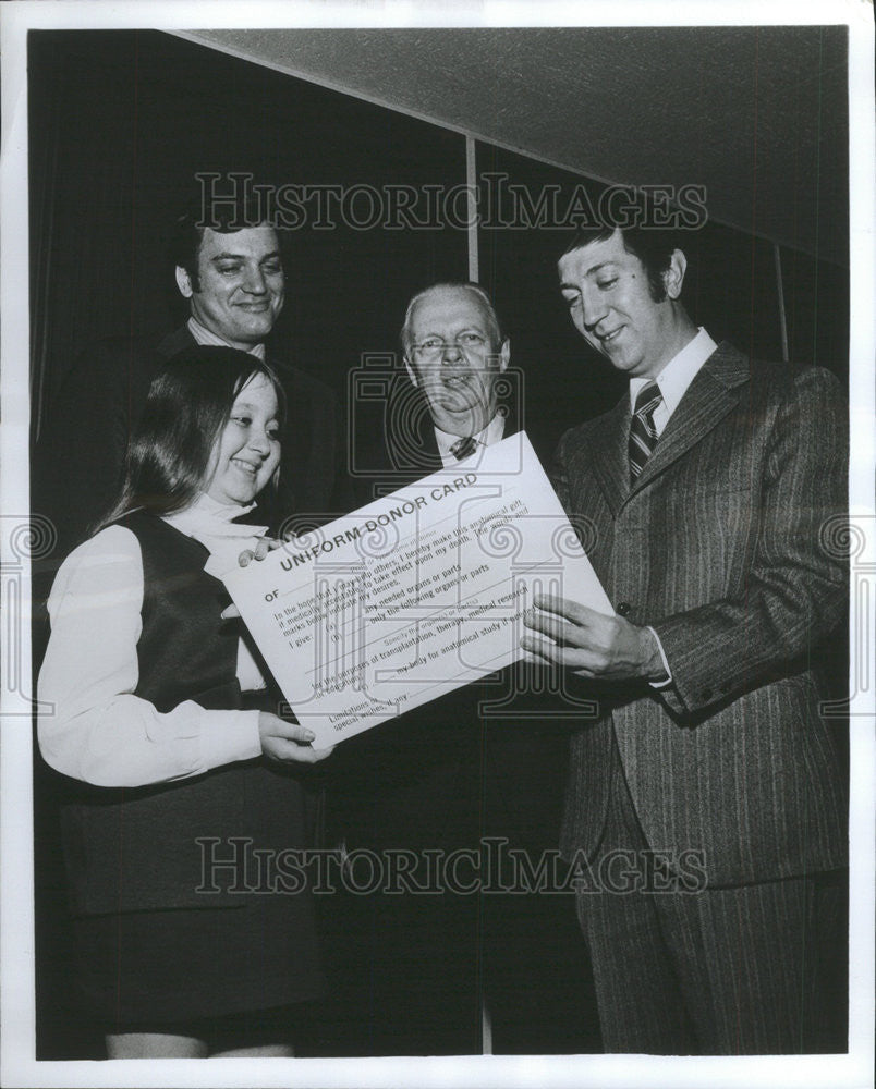 1973 Press Photo Kidney Month Poster Girl Hope Klein - Historic Images