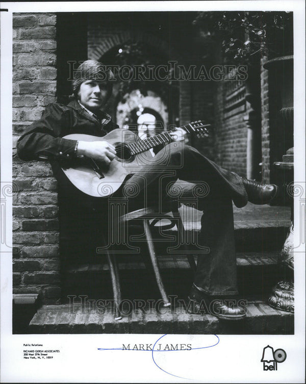 1973 Press Photo Musician Mark James - Historic Images