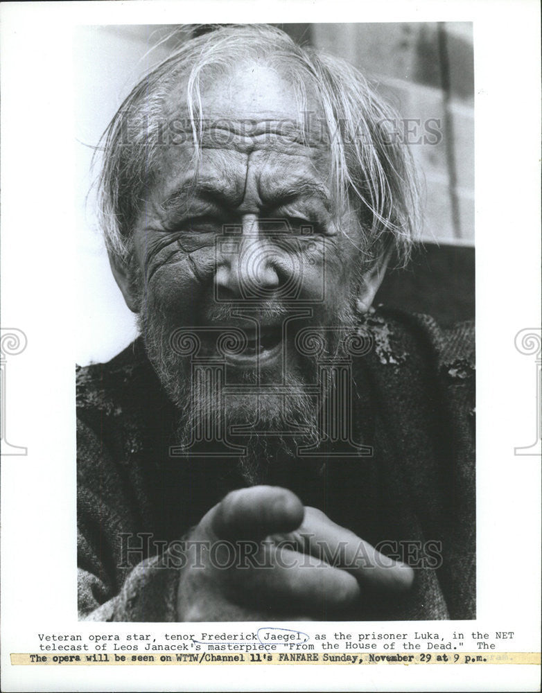 1971 Press Photo  Frederick Jaegel Veteran Opera Star Singer Musician - Historic Images