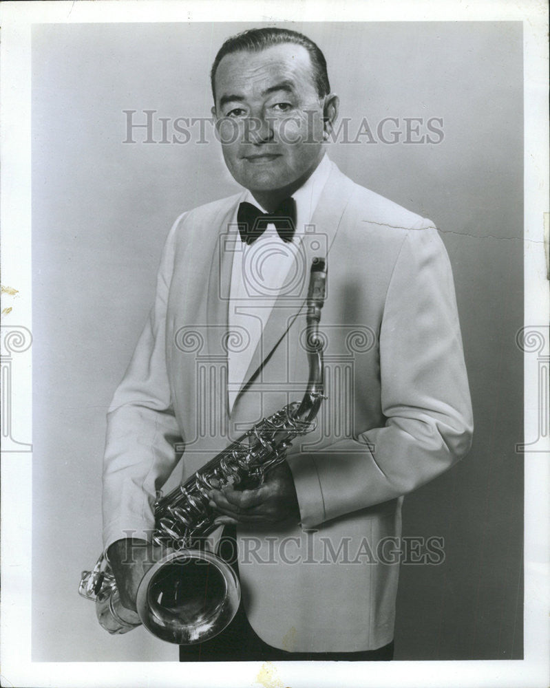 1970 Press Photo Freddy Martin Saxophone Orchestra Willow Brook Ballroom Music - Historic Images