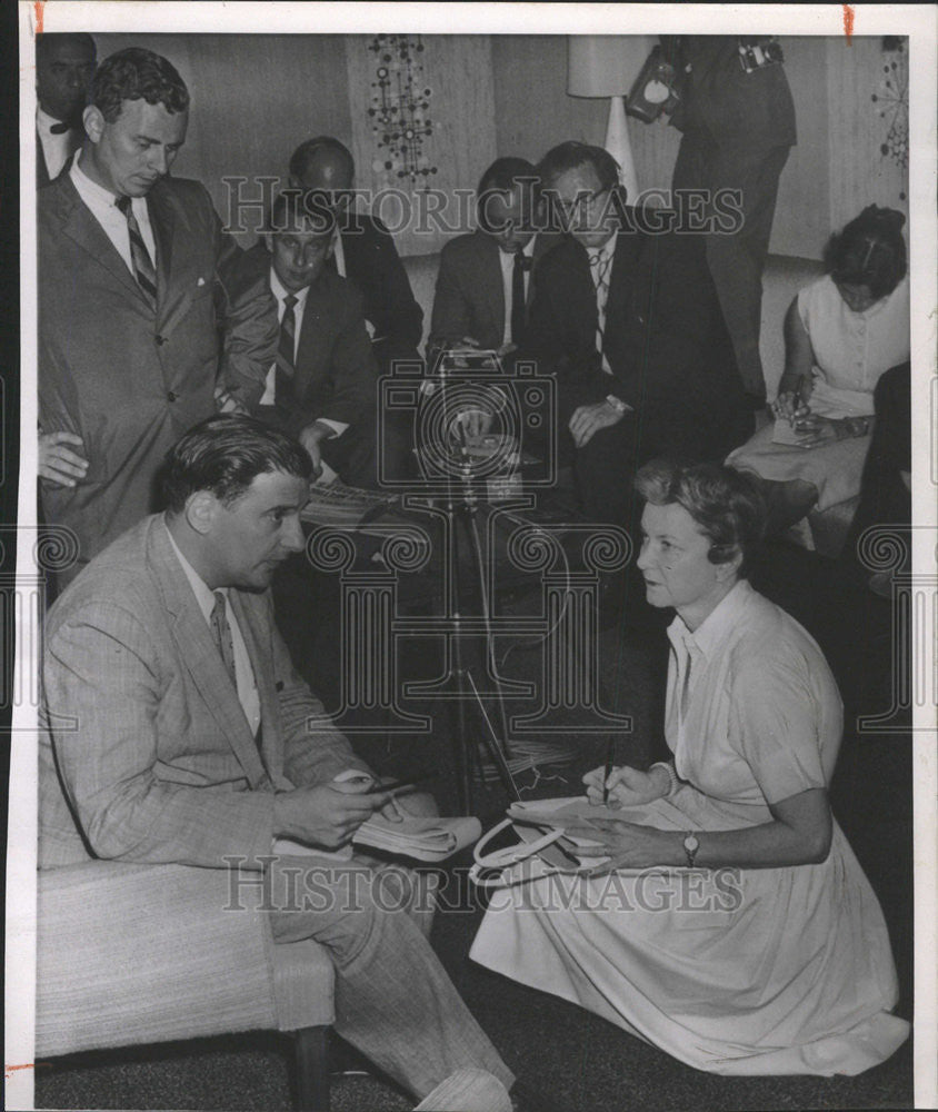 1958 Press Photo Jack Lotto Public Relations Man - Historic Images