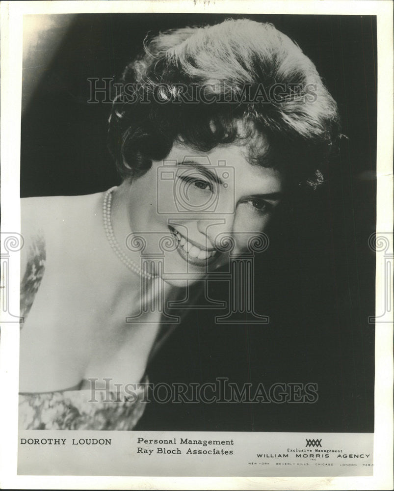 1965 Press Photo Comedienne Dorothy Loudon - Historic Images