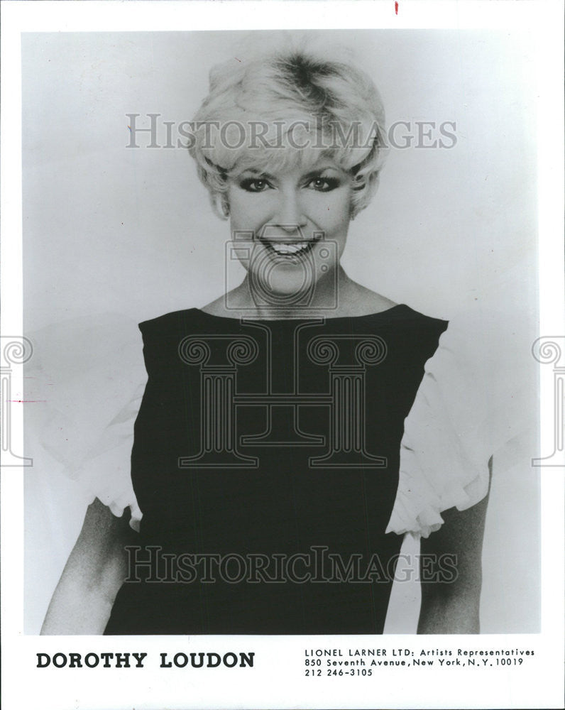 1988 Press Photo Comedian Dorothy Loudon In Driving Miss Daisy - Historic Images