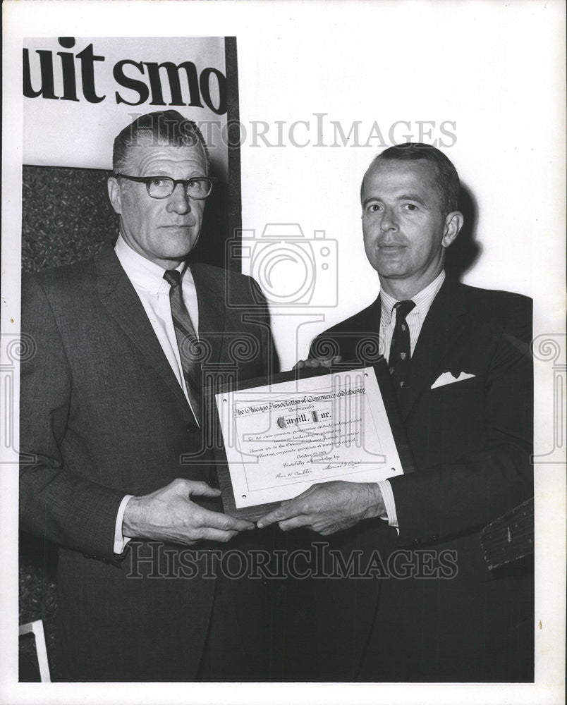 1967 Press Photo Thomas Coulter Benjamin Jaffray Chicago Association Commerce - Historic Images