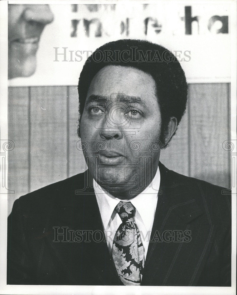 1972 Press Photo Paul Jones Executive Director Black Citizens Committee for Pres - Historic Images