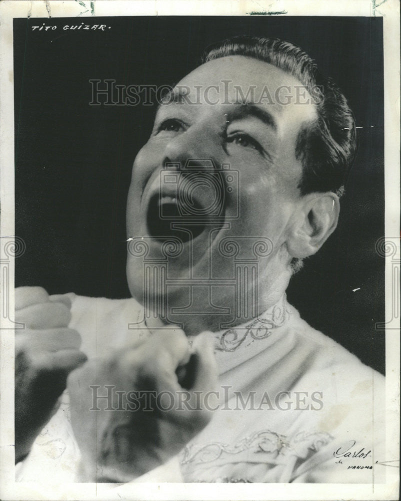 1967 Press Photo Rio Grande Tito Guizar Mexican guitarist singer Carta Blanca - Historic Images