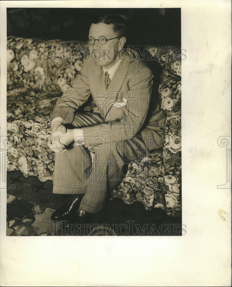 1938 Press Photo Crown Prince Gustaf Adolf Sweden - Historic Images