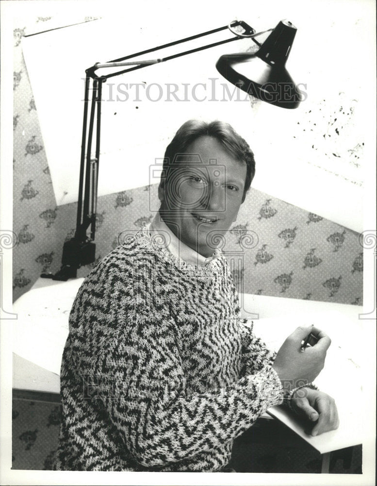 1989 Press Photo Jeffrey Jones Actor The People Next Door CBS Television - Historic Images