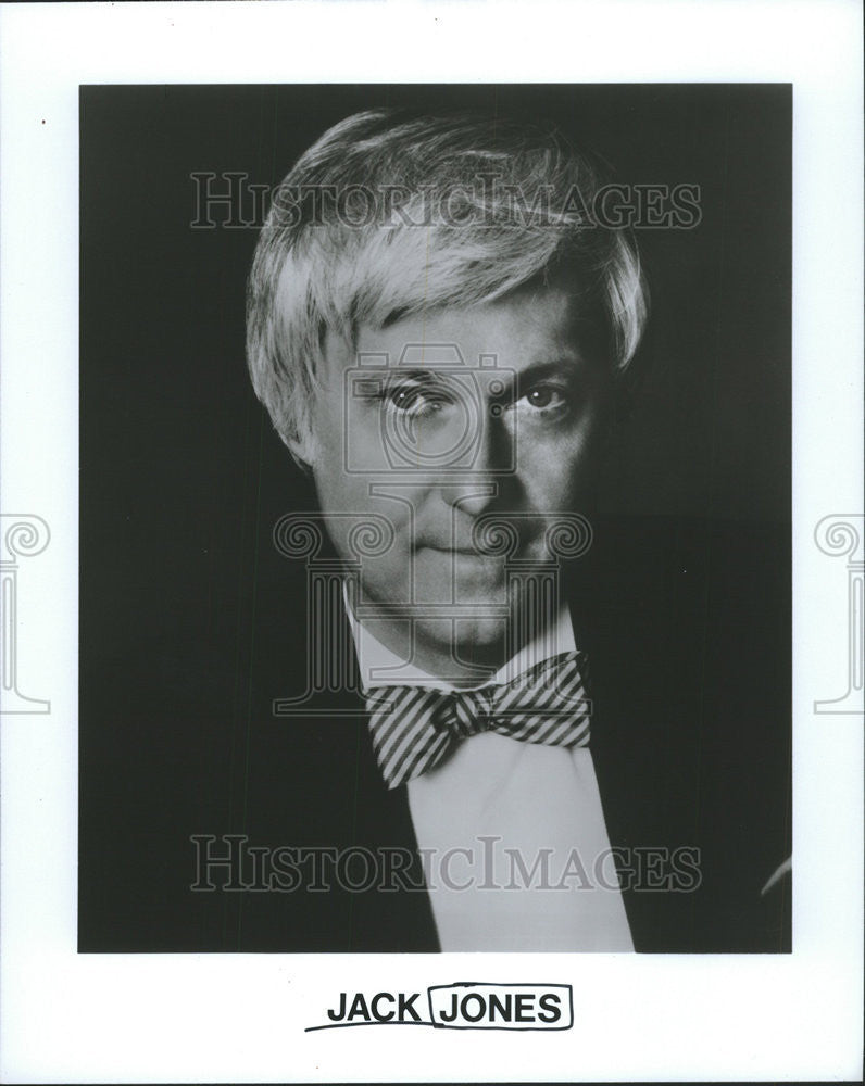 1987 Press Photo Jack Jones American jazz pop singer popular vocalist music - Historic Images