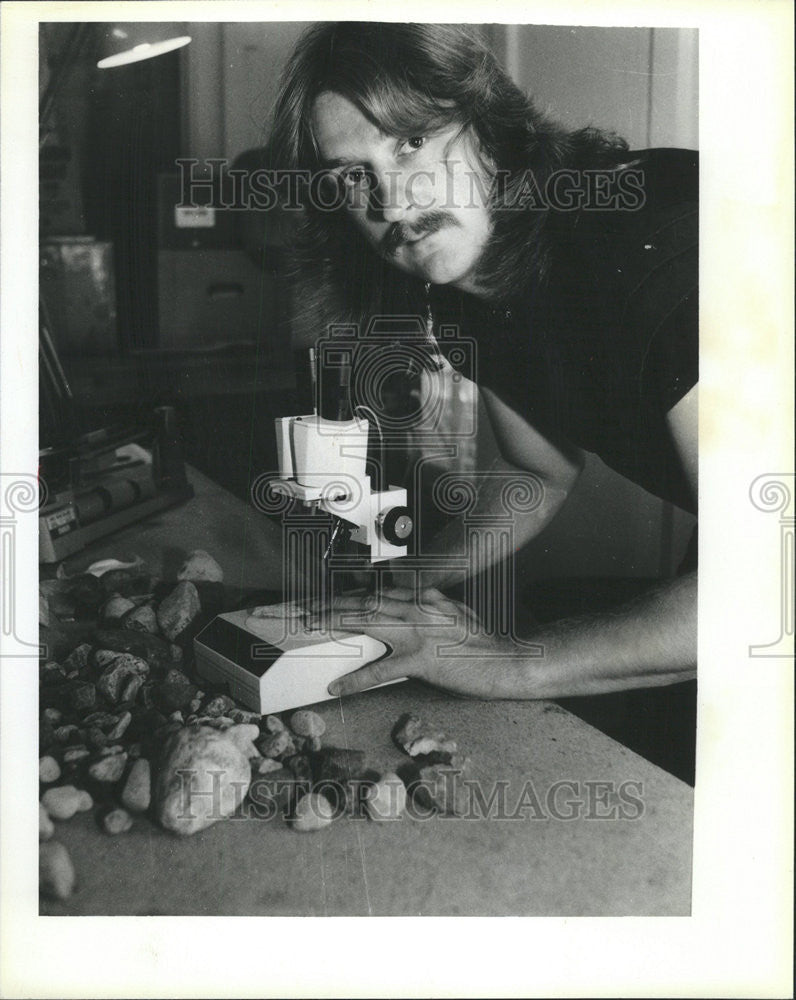 1985 Press Photo Robert Joslin-Jeske Head North-western University Archeologist - Historic Images