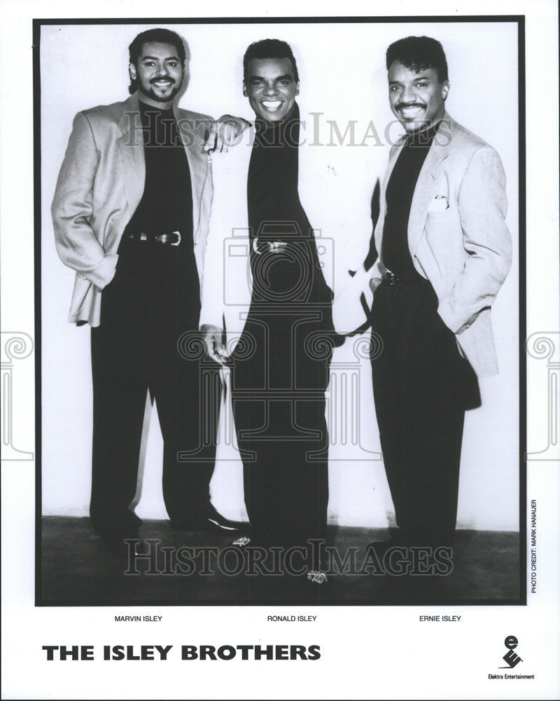 1996 Press Photo Isley Brother RB Star America Online Marvin Ronald Ernie - Historic Images