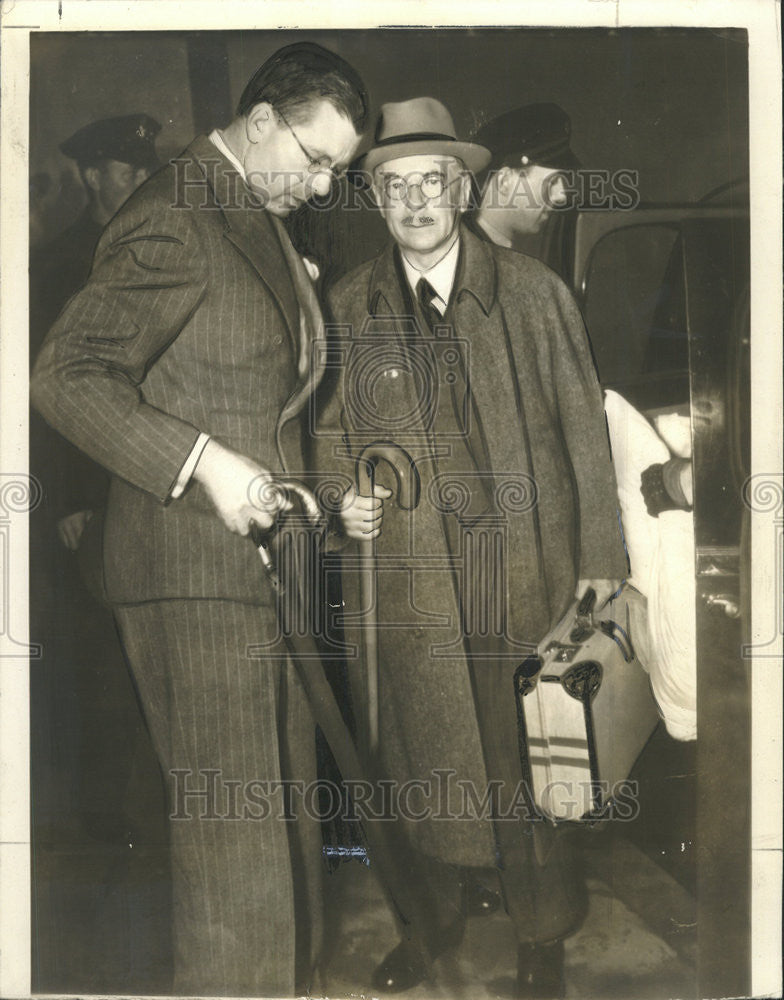 1938 Press Photo Delaware Pennsylvania Herold Ernberg Crown Prince Gustaf Adolf - Historic Images