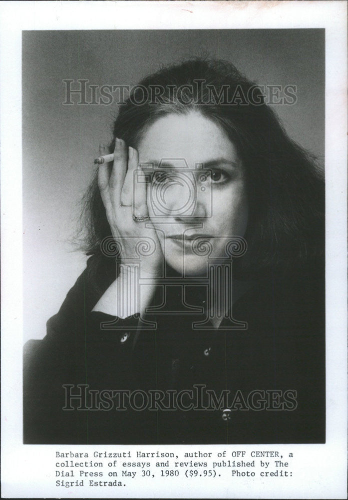 1980 Press Photo Barbara Grizzuti Harrison Off Center Author - Historic Images