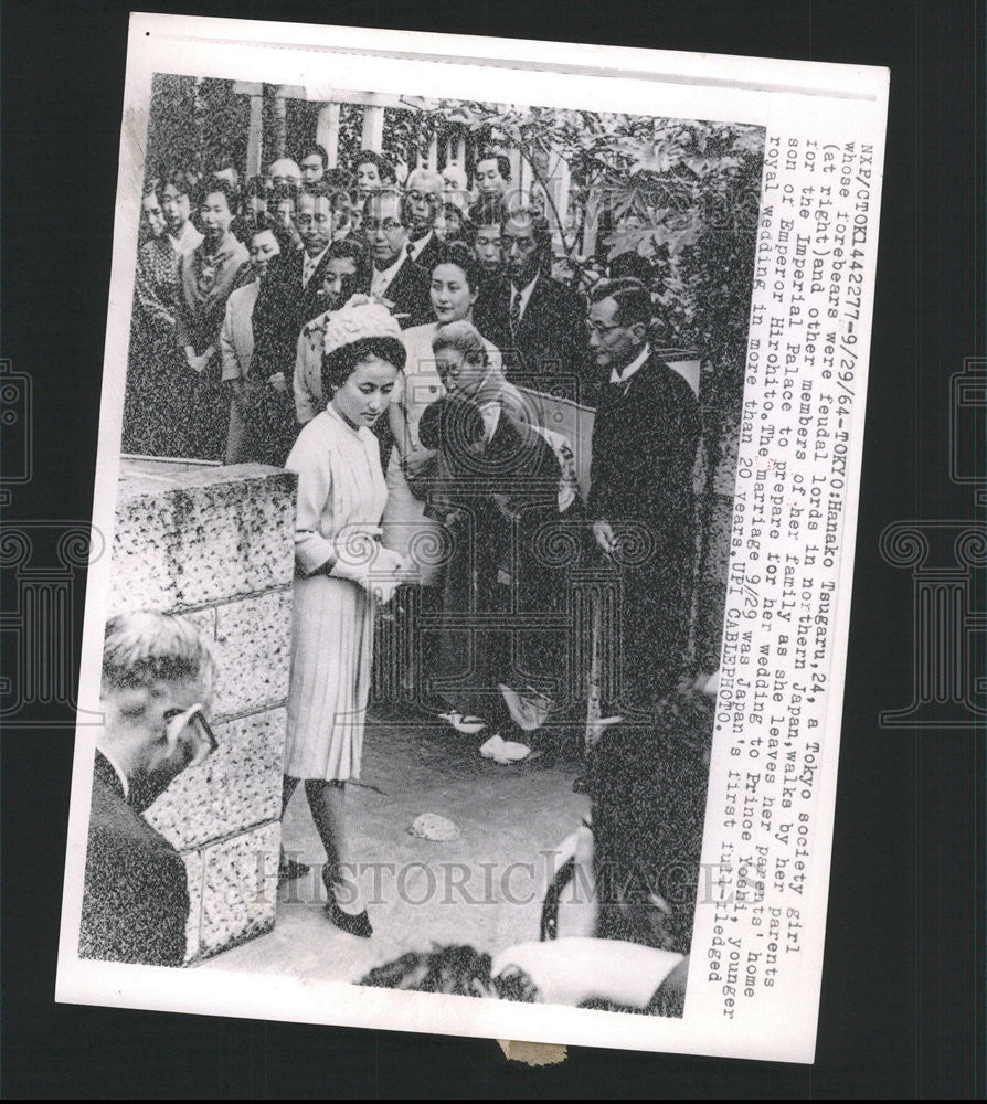 1964 Press Photo Hanako Tsugaru, A Tokyo Society Girl - Historic Images