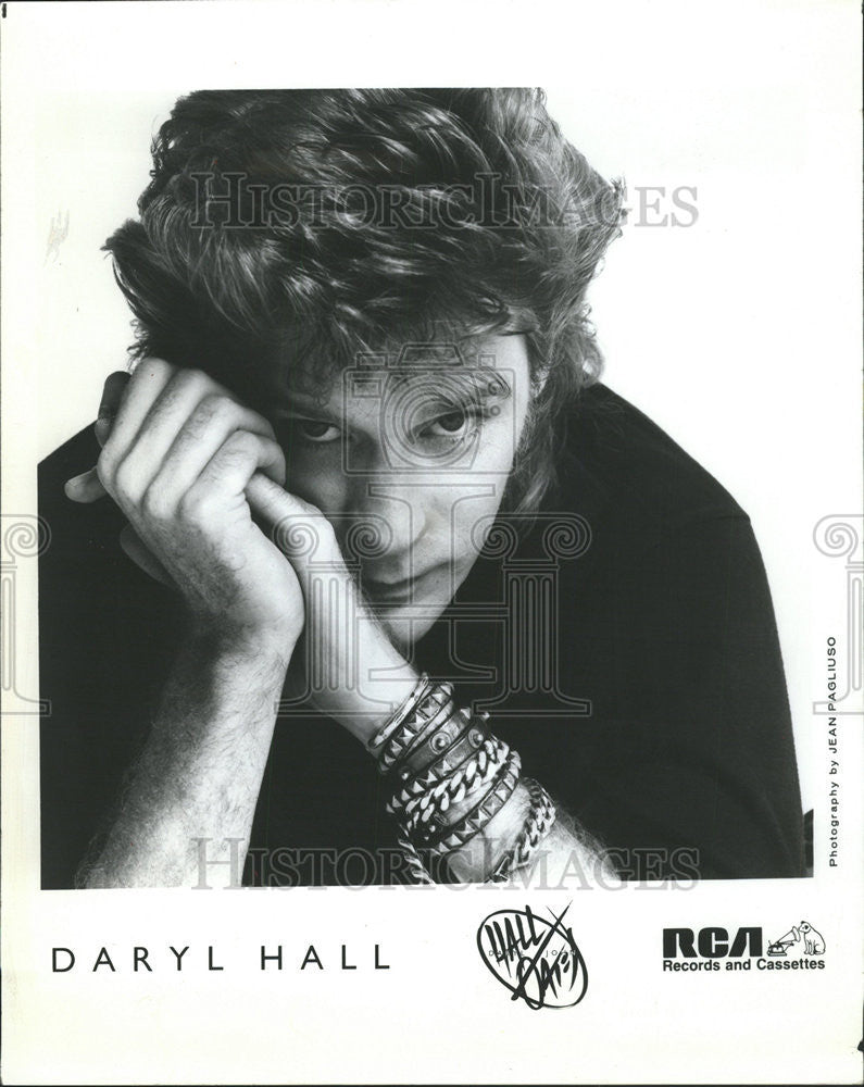 1985 Press Photo Daryl Hall American Rock R&amp;B Soul Singer Songwriter Musician - Historic Images