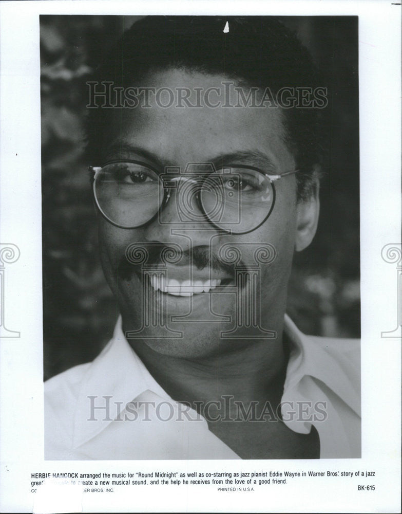 1988 Press Photo Herbie Hancock arrange music for &quot;Round Midnight&quot; - Historic Images