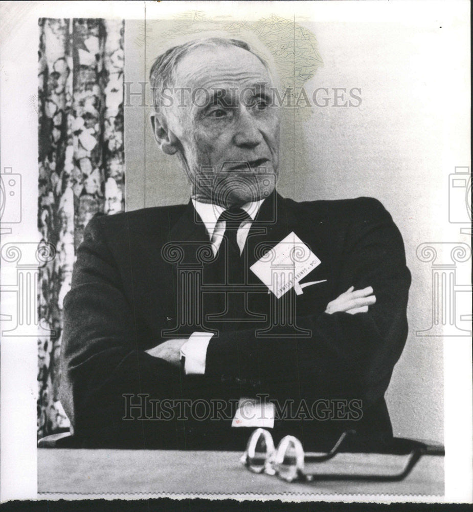 1964 Press Photo Felix B Gear Theology Professor Columbia Theological Seminary - Historic Images