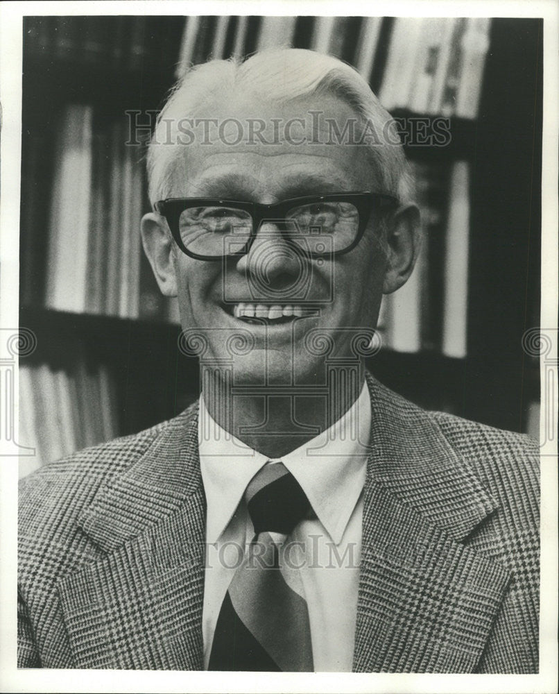 1975 Press Photo Chauncy Harris Academic Resources Chicago University - Historic Images