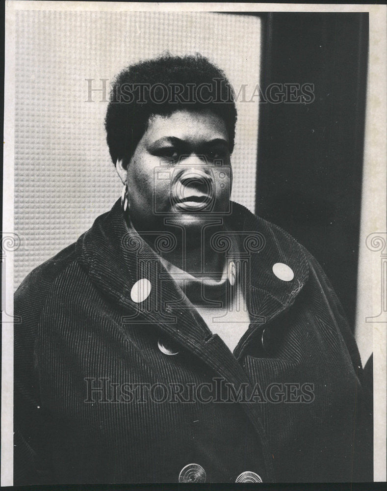 1968 Press Photo Annie Jackson Woodlawn Organization Francis ward Illinois - Historic Images