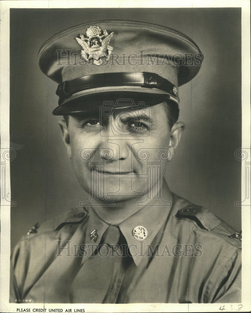 1942 Press Photo Col Ray Ireland Air Priorities Division chief Army Transport - Historic Images