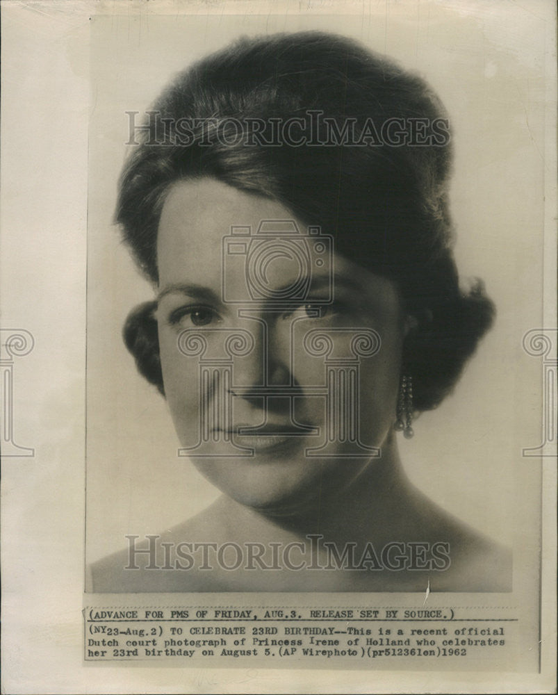 1964 Press Photo Princess Irene - Historic Images