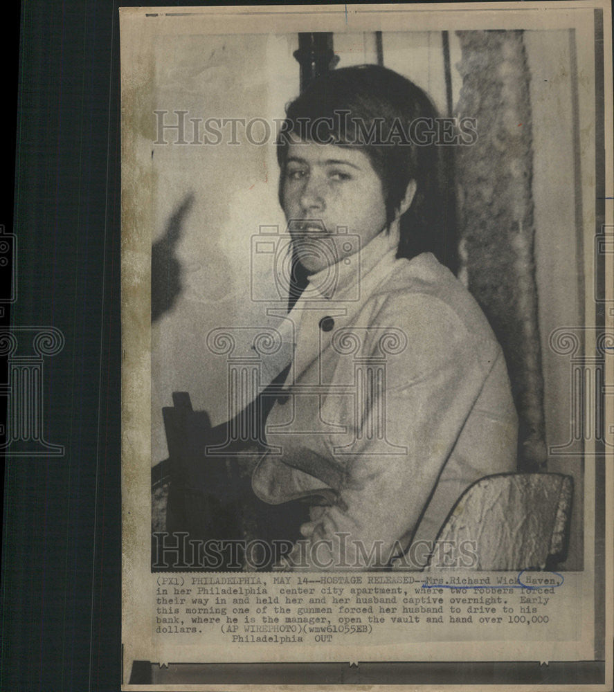 1971 Press Photo Richard Wick haven Philadelphia center city apartment gunmen - Historic Images