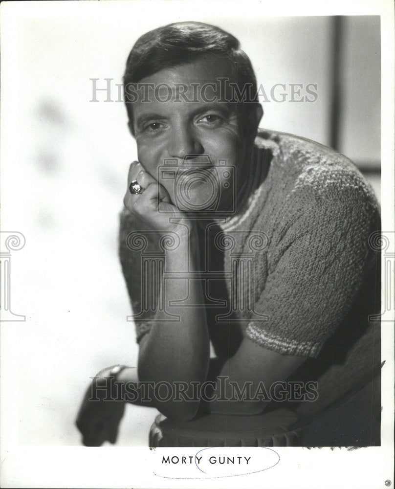 1971 Press Photo Morty Gunty Actor Comedian - Historic Images