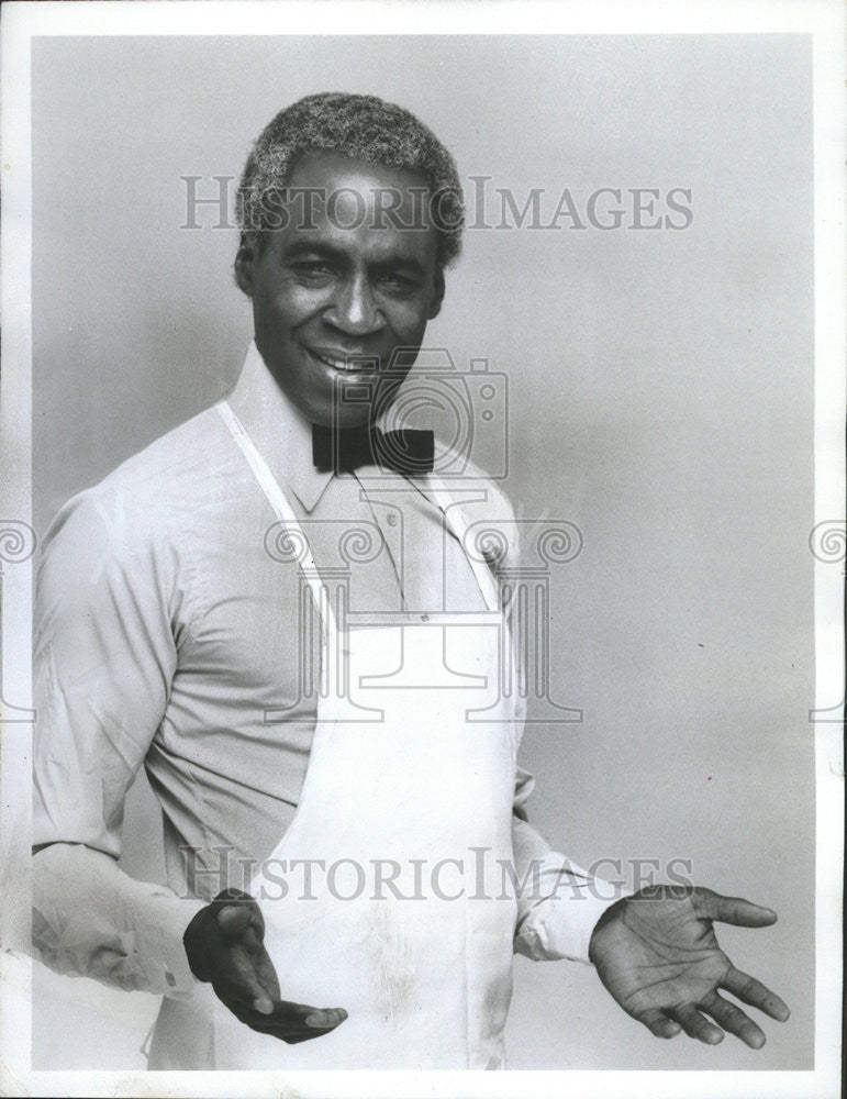 1978 Press Photo Talented Robert Guillaume portrays Benson Tate butler cook - Historic Images