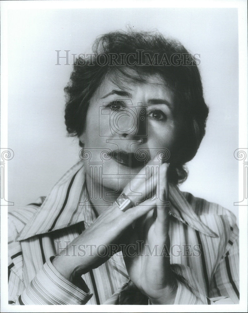 1970 Press Photo Dina Halpern Polish actress Jewish Yiddish Niece Ida Kaminska - Historic Images