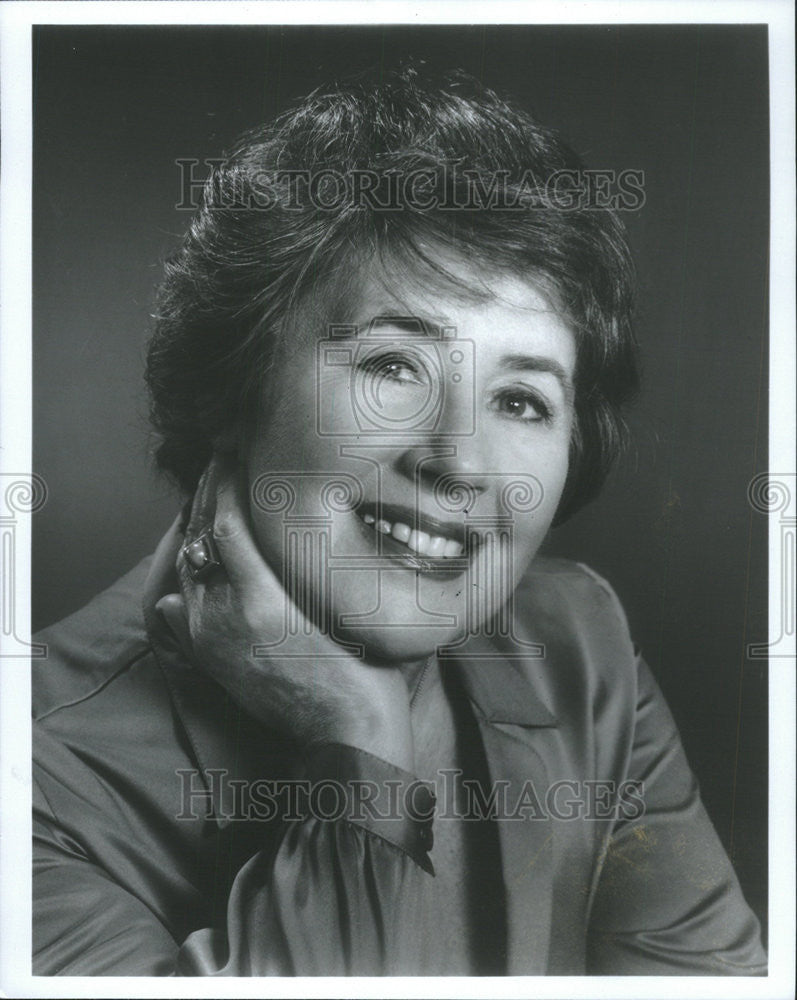 1987 Press Photo Dina Halpern Yiddish Poetry Reciter &amp; Singer - Historic Images