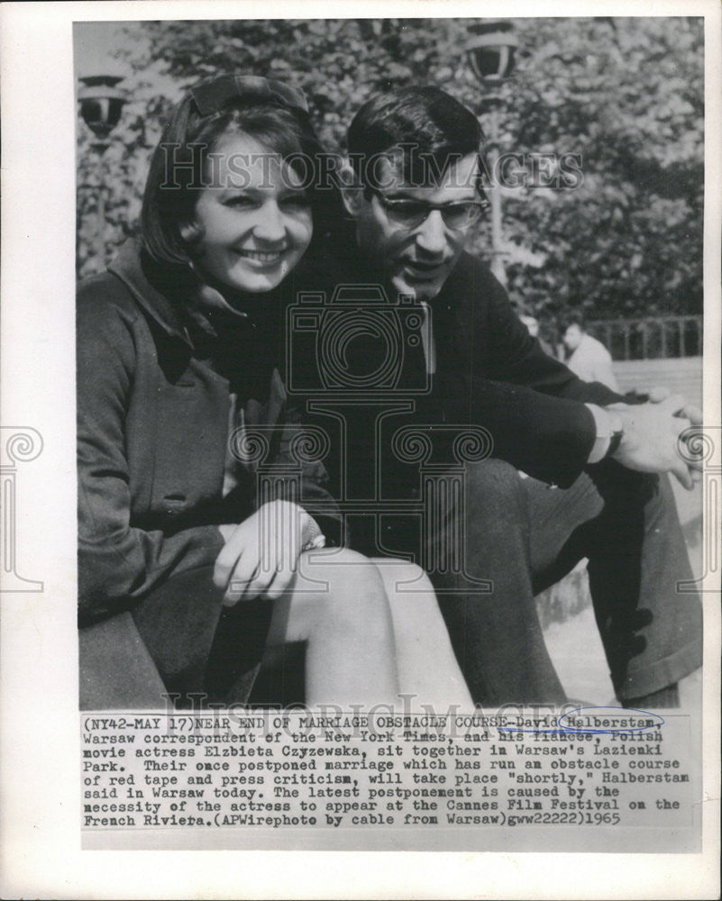 1965 Press Photo David Halberstan Warsaw Correspondent New York Times - Historic Images