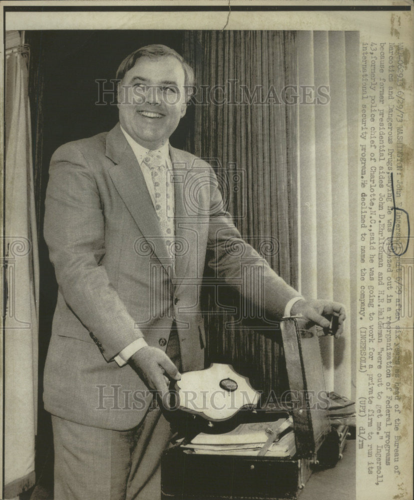 1973 Press Photo Washington John Ingersoll Bureau Narcotics Dangerous Drugs - Historic Images