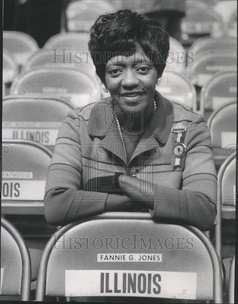 1968 Press Photo Fannie Jones National Conversations Illinois Supreme Court - Historic Images