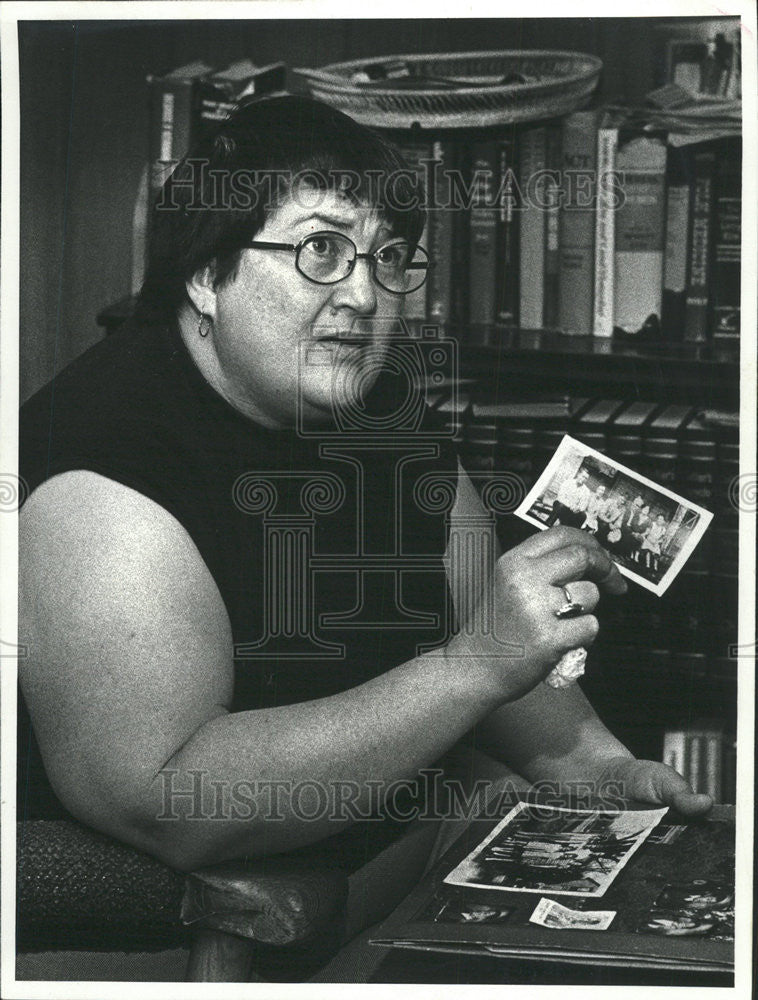 1978 Press Photo Mrs Barbara Shaffer cousin Jimmy Jones Lynn Ind Photograph - Historic Images