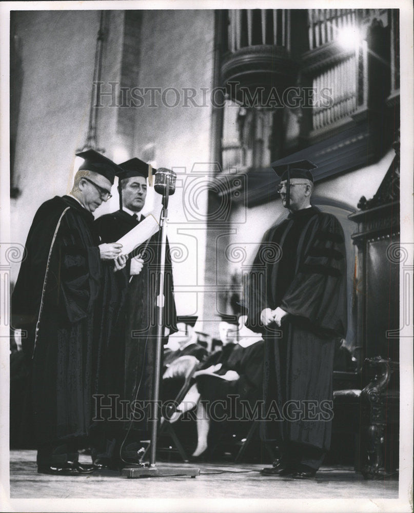 1961 Press Photo UNIVERSITY OF CHICAGO GEORGE WELLS GLEN  J.W.J CARPENDER - Historic Images