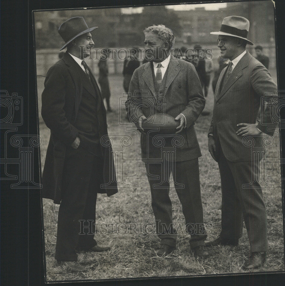 1929 Press Photo Harry Beardsley Alonso Stagg Hal Fotter - Historic Images