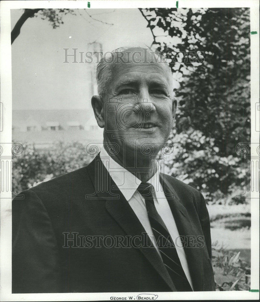 1989 Press Photo George Wells beadle University Chicago Nobel prize Medicine - Historic Images