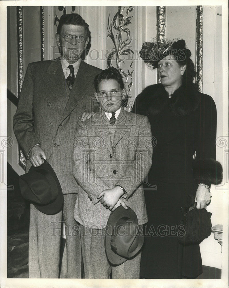 1941 Press Photo Mayor Edward Kelly Stephen Gala Open Sergeant York Lake Theater - Historic Images