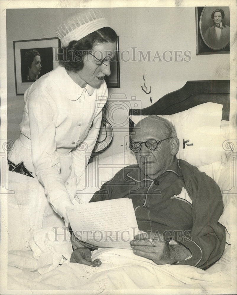 1939 Press Photo Jacob Loeb Critically Ill - Historic Images