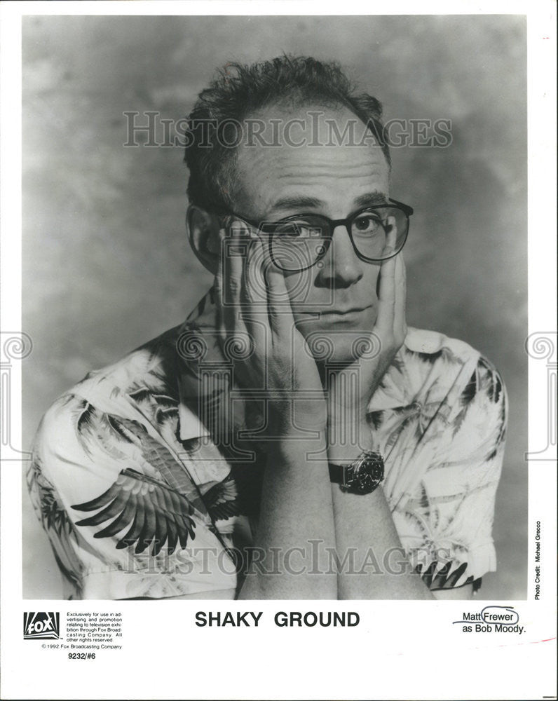 1992 Press Photo Matt Frewer Stars In SHAKY GROUND - Historic Images