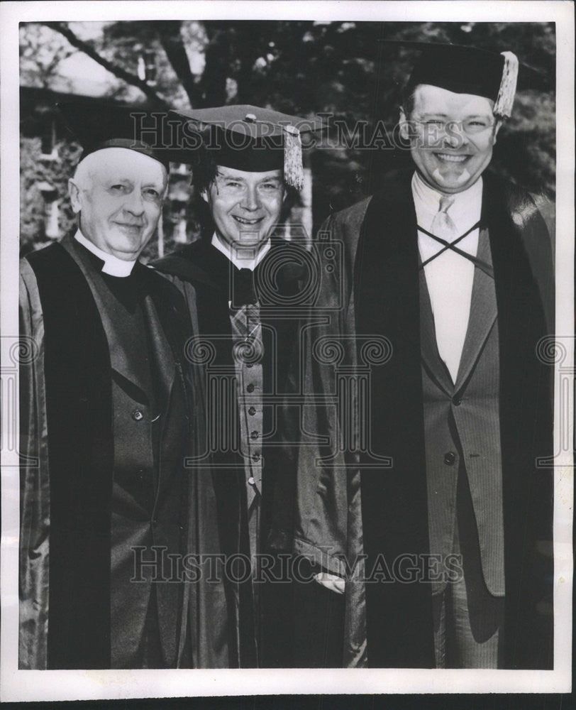 1953 Press Photo Henry Cabot Lodge Jr Rev Knox Sherril Robert McEwen Clinton - Historic Images