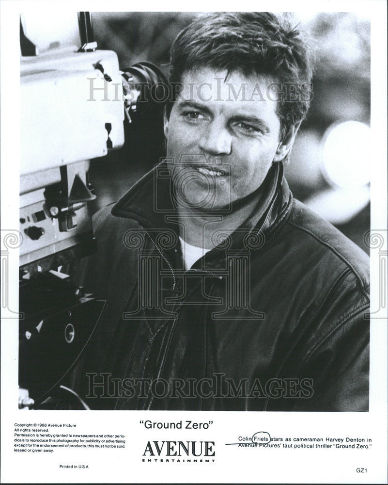 Press Photo Colin Friels stars cameraman Harvey Denton Ground Zero political - Historic Images