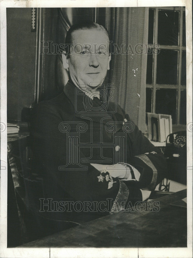 1940 Press Photo LT. GEN. TORSTEN FRIIS COMMANDER CHIEF  SWEDISH AIR FORCE - Historic Images