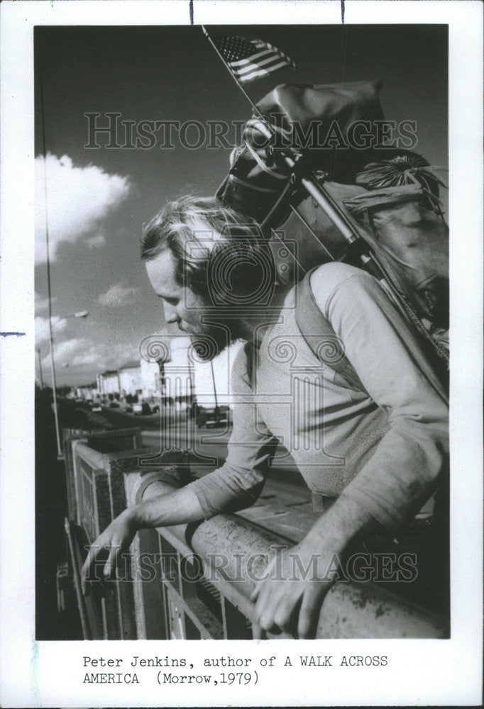 1979 Press Photo Peter Jenkins, Author of A Walk Across America - Historic Images