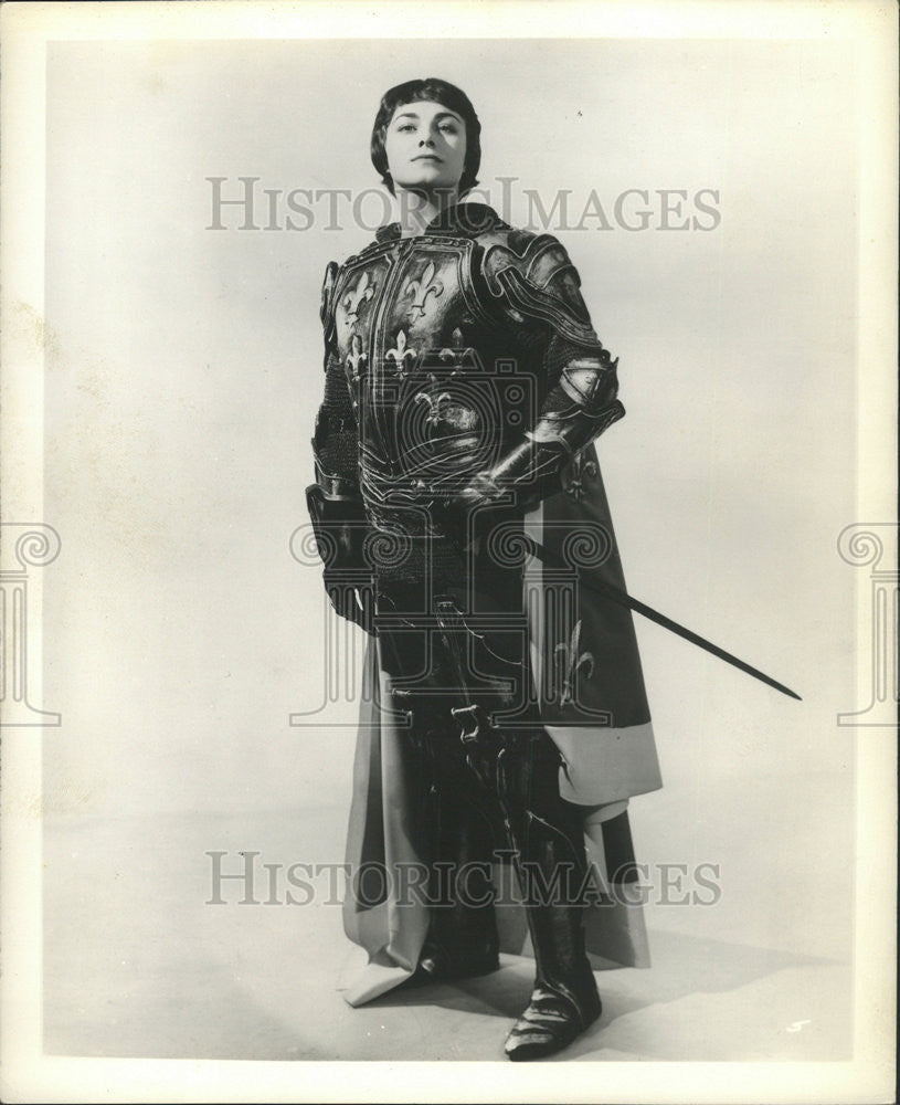 1961 Press Photo BARBARA JEFFORD BRITISH SHAKESPEAREAN ACTOR - Historic Images